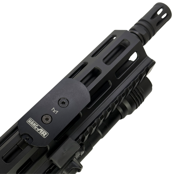 tactical rifle display mount attached to rifle
