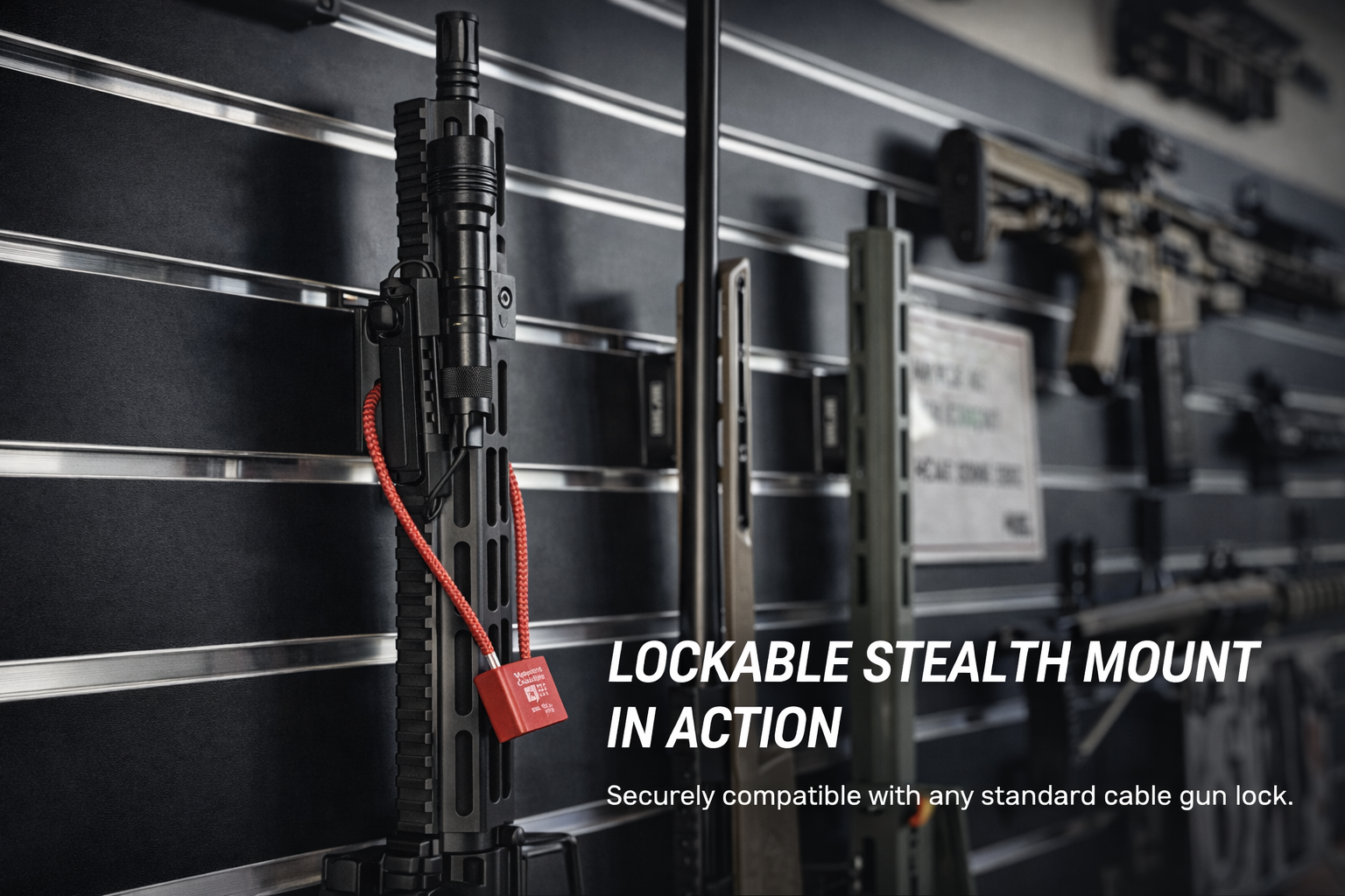 (Pre-Orders Begin Jan. 20th) Lockable STEALTH M-LOK Tactical Rifle Storage by Hang-AR - Image 8